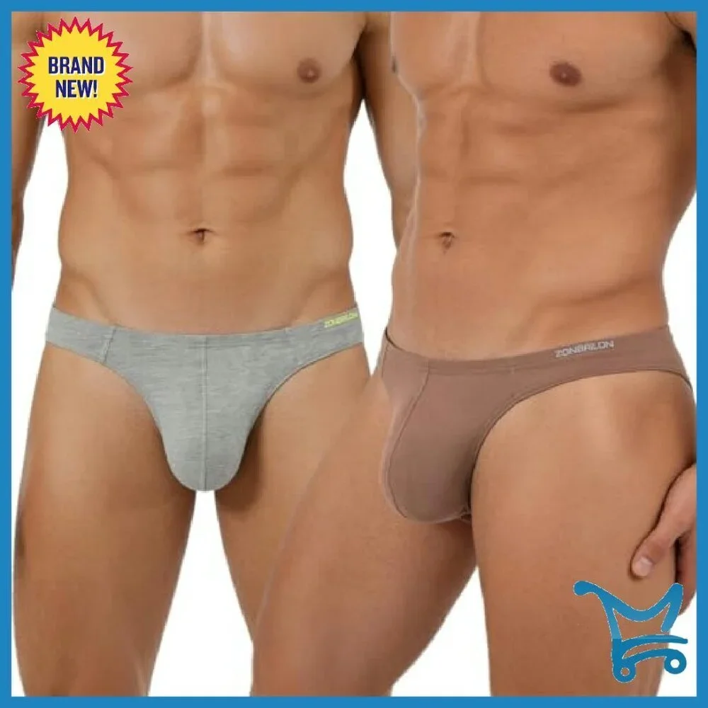 Men's Bamboo Viscose Thong Underwear Lightweight T-Back G-String